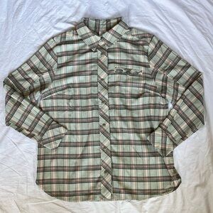 NWOT CAbi Hideout Shacket - Red and Gray Plaid Shirt/Jacket